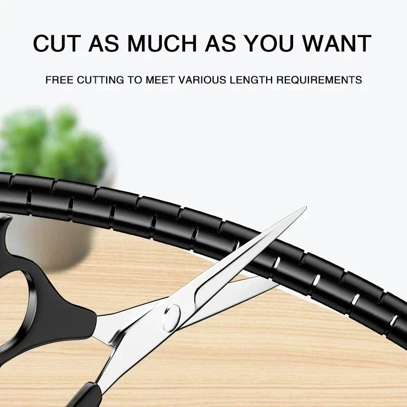 Carvallo Spiral-Kabelmanager | 1cm & 1.6cm | För mus-, monitor- & strömkablar | Flexibel & Återanvändbar Carvallo