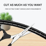 Carvallo Spiral-Kabelmanager | 1cm & 1.6cm | För mus-, monitor- & strömkablar | Flexibel & Återanvändbar Carvallo