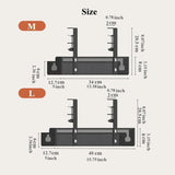 Carvallo Kabelmanagement Under skrivbordet | Metallhylla utan borrning | Kabelhållare & organiserare för kontor & kök Carvallo