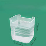 Carvallo Kylskåp Förvaringsbox 11,8×9,8×12 cm | Transparent & stapelbar | För frukt, kryddor & färskhetsorganisation Carvallo