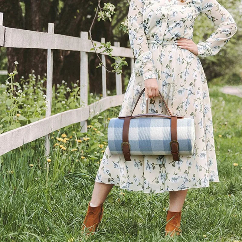 Kompakt Picknickfilt – Blå Carvallo