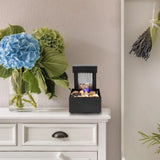 Royallure Bärbar Campingfläkt 20000mAh Uppladdningsbar Skrivbordsfläkt med Ljus & 48H Drift Carvallo