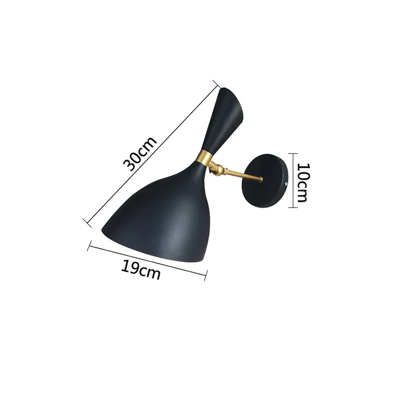 LoftLjus - LED Sänglamp Industrilägenhet Vägglampa Carvallo