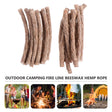 Carvallo Dochte FireLoom Natur | 10-pack hamprep | För utomhus, bushcraft & camping | Vattenavvisande & omedelbart antändbar Carvallo