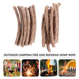 Carvallo Dochte FireLoom Natur | 10-pack hamprep | För utomhus, bushcraft & camping | Vattenavvisande & omedelbart antändbar Carvallo