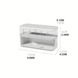 Carvallo CableCase | Kabelorganisatör Box Transparent | Med lock | För skrivbord & laddkablar | Kompakt & utan ström Carvallo