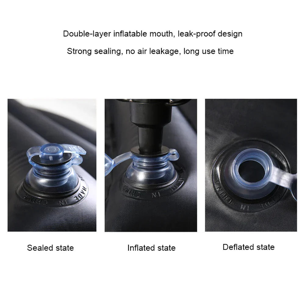 Carvallo Bil-luftmadrass | Bakre säng för resor & camping | Fällbar med kudde & bärväska Carvallo