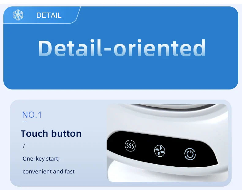 Carvallo Coolivia BreezeLight | 3-i-1 Mini-klimatanläggning, fläkt & luftfuktare | Med LED-stämningsljus & USB-anslutning Carvallo