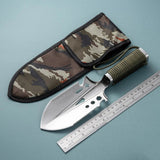 Carvallo Multifunktions-Fällspade av rostfritt stål | Kompakt & Bärbar | För Camping, Vandring & Trädgård | Med förvaringsväska Carvallo