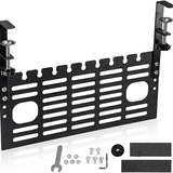 Carvallo Kabelhantering Under-Bord | Metallkabelkorg med klämfäste | 40 × 17 cm | För skrivbord 1–6 cm tjocklek Carvallo