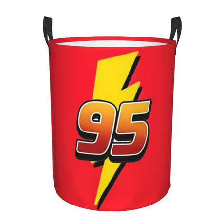 Bilar Lightning McQueen Tvättkorg – Rymlig och Fällbar Korg för Kläder Carvallo