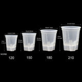 Carvallo Självvattnande Blumentopf | Transparent Design | För orkidéer & inomhusväxter | Med ventilation & vattentank Carvallo