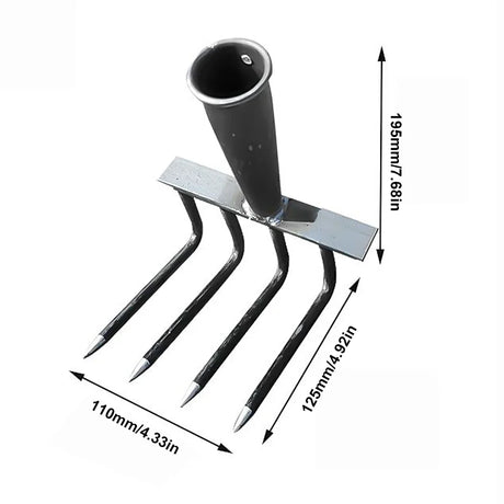 Carvallo Trädgårdsharv | Högpresterande Ogräsrivs | 4/7/9/12 Tänder | Kolstål Carvallo