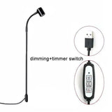 Carvallo USB växtlampa med stativ | Höjdjusterbar & Flexarm | 3W LED | Kallvitt ljus (6000K) | För inomhusväxter Carvallo