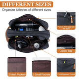 Carvallo kulturväska för upphängning för herrar | Vattenavvisande & Rymlig | Canvas-resväska med många fack Carvallo