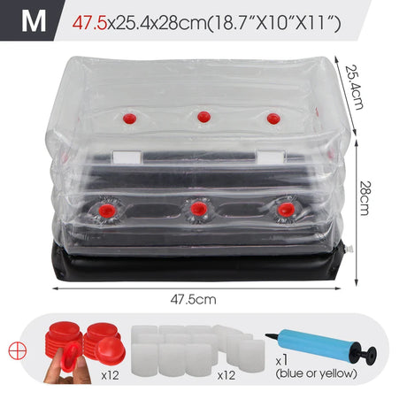 Carvallo svampodlingsset | Uppblåsbar Growbag med luftfilter | Monotub för hemmet & trädgård Carvallo