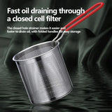 Royallure 304 rostfritt stål djup fritös med sil för kyckling och mer Carvallo