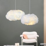 Cloud Ceiling Light | Soft Fabric Design | E27 Ambient Glow | Floating Look Carvallo