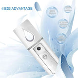 Carvallo-ansiktsspray Mistella Mini | USB-uppladdningsbar | Fuktgivande kall dimma | För ansikte, porer & ögonfransrengöring | 20 ml Carvallo