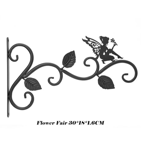 Carvallo väggkrok i vintage-stil | Väderbeständigt metall | Fågelmotiv & blomrankor | För lyktor, blommiga krukor & dekoration Carvallo