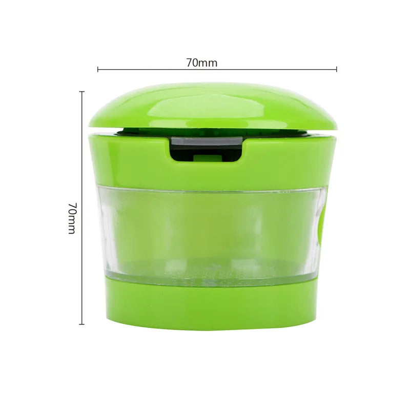 Carvallo GarliTwist Cube | 3-i-1 Press, Skär & Riv | Med uppsamlingsbehållare | Rostfritt stål & plast Carvallo