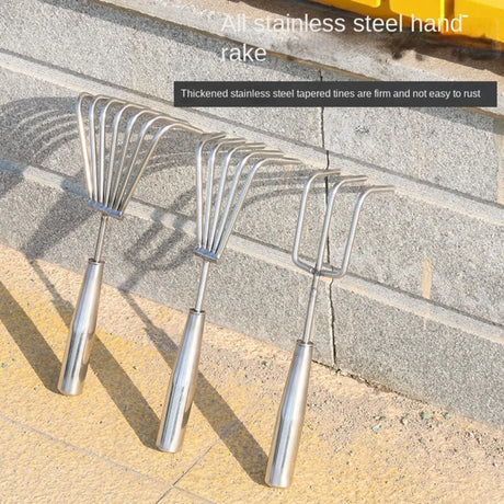 Carvallo ogräsjäter i rostfritt stål | 29 cm handverktyg | Ergonomisk & rostfri | För trädgård, rabatter & grönsaksodling Carvallo