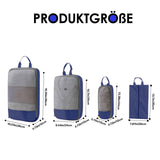 Carvallo Researrangör Set | Kompressionspåsar för kläder & kosmetik | Platsbesparande & rivfast | Oxford-tyg Carvallo