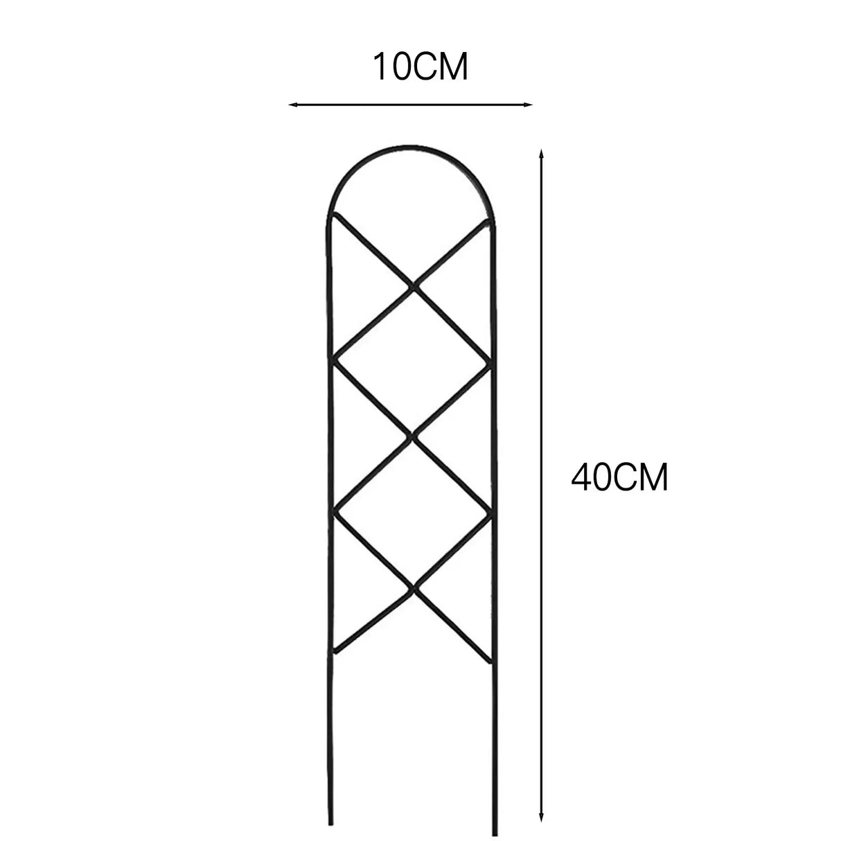 Carvallo Deco | Rankhjälp av metall för krukväxter | 10 × 40 cm | Stabil & dekorativ | För inomhus & utomhus Carvallo