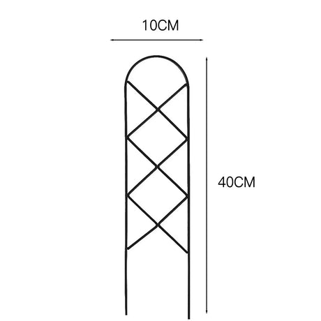 Carvallo Deco | Rankhjälp av metall för krukväxter | 10 × 40 cm | Stabil & dekorativ | För inomhus & utomhus Carvallo