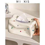 Élise – Lyxig Porslinservettlåda med Hjärtfomad Ädelsten Accent Carvallo