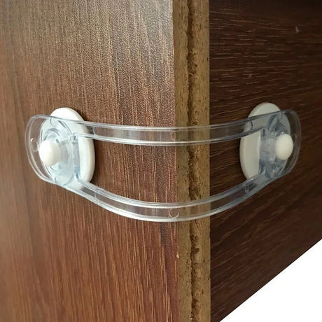 Carvallo Kids Barnsäkerhetsset | 5× säkerhetslås transparent | För lådor, kylskåp & skåpdörrar | 16,5 × 3,5 cm Carvallo