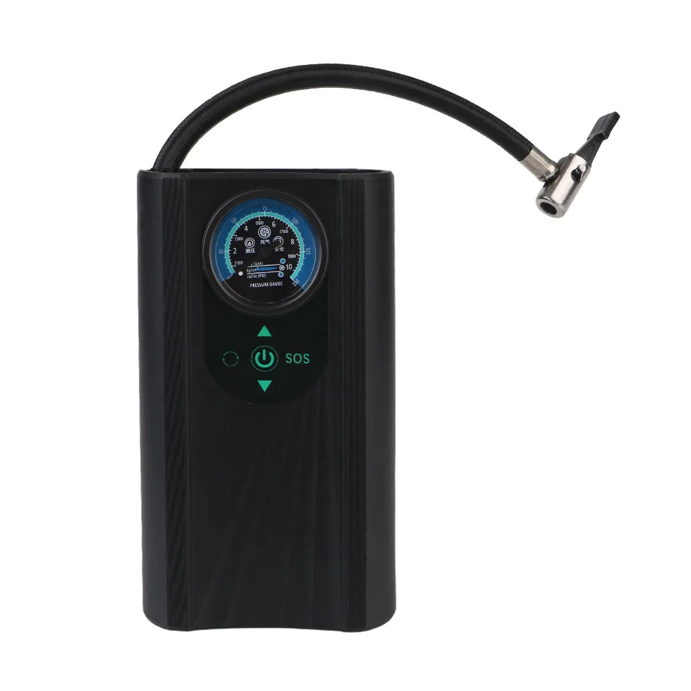 Carvallo AutoAirX Pro | Bärbar kompressor 12V | Metallcylinder | För bil, motorcykel, cykel & boll Carvallo