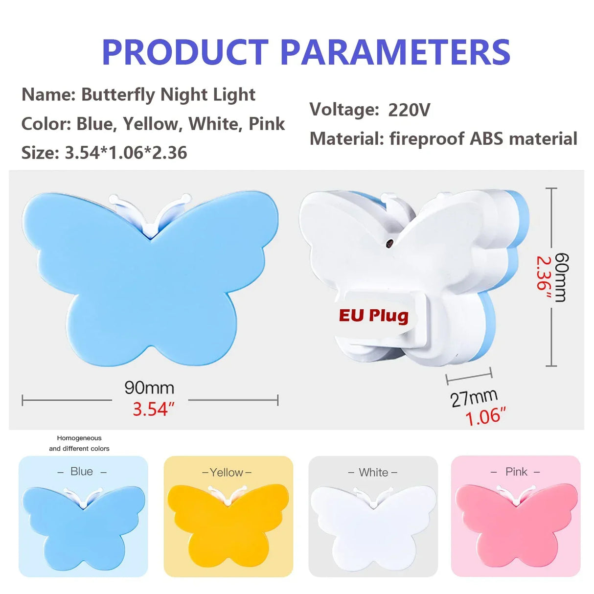 Carvallo nattlampa Lumora | Med skymningssensor | Bländfri & Energibesparande | EU-kontakt (220V) Carvallo