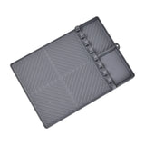 Carvallo Rektangulär Silikon-Uppläggningsmatta | Värmebeständig & Diskmaskinssäker | Oljeuppsamlings- och Avtorkningsmatta för Kök & Ugn Carvallo