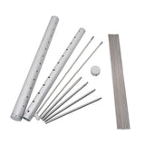 Carvallo Mini-bärbar grill i rostfritt stål | Fällbar & Bärbar | För 3–5 personer Carvallo