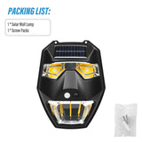 Carvallo Solarlampa Vägg utomhus med rörelsesensor | 5 ljuslägen | Intelligent ljusstyrning & Infraröd sensor | Vattentät Carvallo