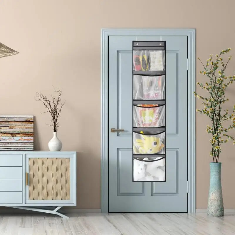 Carvallo hängende organizer Storiva PocketMax | Med 5 stora fack | Hänghylla för Carvallo & garderob | Grå | Platsbesparande förvaring Carvallo