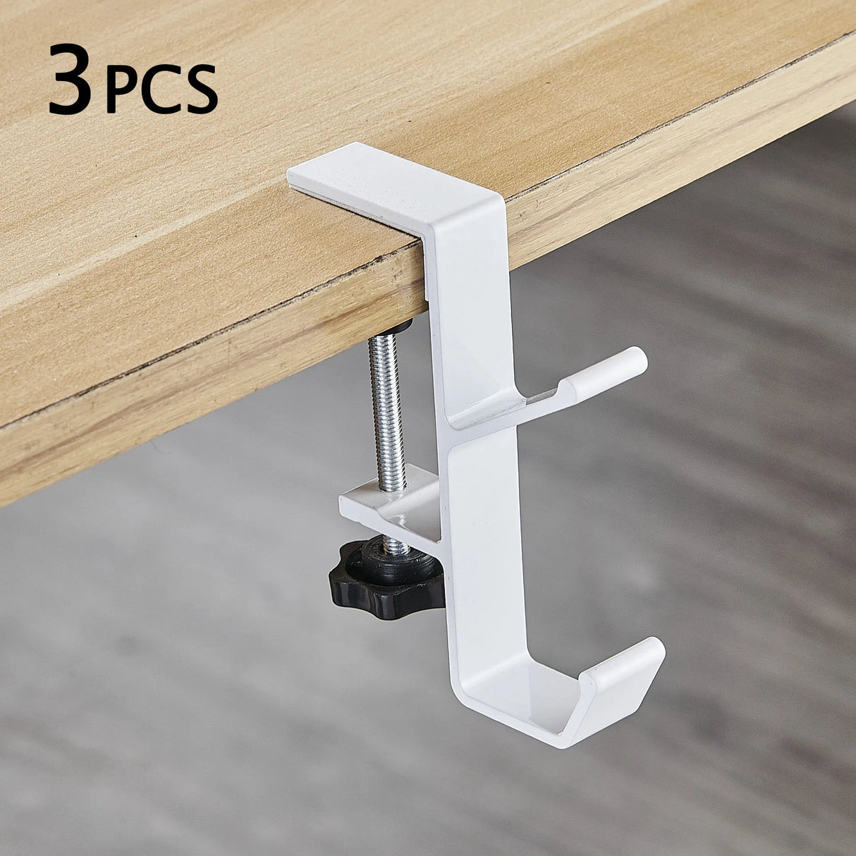 Carvallo Justerbar Skrivbordshängare | För Headset, Ryggsäck & Tillbehör | Utan borrning | Idealisk för Gaming & Hemmakontor Carvallo