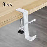 Carvallo Justerbar Skrivbordshängare | För Headset, Ryggsäck & Tillbehör | Utan borrning | Idealisk för Gaming & Hemmakontor Carvallo