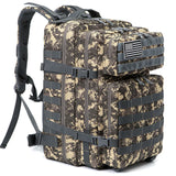 Ryggsäck Camo Tactical 45L Militärryggsäck Carvallo