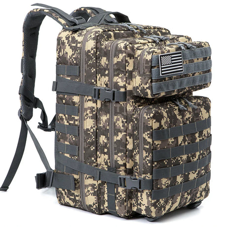 Ryggsäck Camo Tactical 45L Militärryggsäck Carvallo