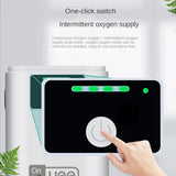 Carvallo SmartOxy Uppladdningsbar Syrepump för Akvarium & Utomhus | Tyst Luftpump med Batteri & USB | Automatisk AC/DC-omkoppling & LED-display Carvallo