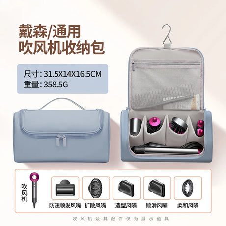 Carvallo Förvaringsväska för Hårstyler | Samt-organizer med Hakar & Fack | För Fön, Locktång & Tillbehör Carvallo