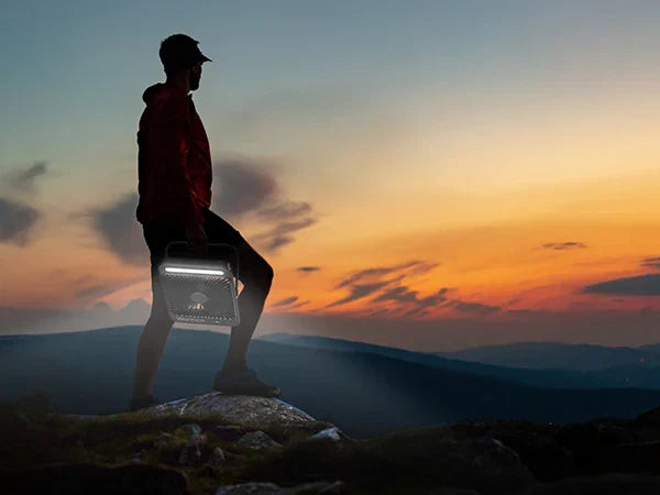 Royallure Bärbar Uppladdningsbar Bordsvovare – 20000mAh Batteri, Tyst 4-Hastighets Luftflöde & LED Lampa Carvallo