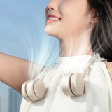 Carvallo Nackventilator Bladeless | Bärbar & Återuppladdningsbar | 3-Stegs Kylning | Tyst & Kompakt Carvallo