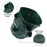 Carvallo GrowBag planterpåse för jordgubbar & grönsaker | 5/7/10 gallon | Med planteringsöppningar & bärhandtag | PE-material | Fällbar & Återanvändbar Carvallo