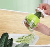 Carvallo SpiralChef Handspiralskärare för grönsaker | 4-i-1 spiralskärare | För zoodles, spaghetti & grönsaksringar | Maskindiskmaskinssäker Carvallo