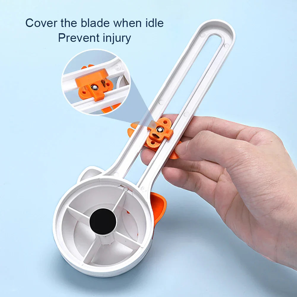 Carvallo CircleCat Circle-Cutting Tool Cat | 360° Rotating Circular Cutter | For Paper & Photos | 10–32 cm Diameter Carvallo