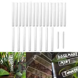 Carvallo LabelSet Växtetiketter Akryl Transparent | 26-delars Set inkl. Pennor | Återanvändbar & Vädertålig | 12x1 cm Carvallo