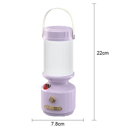 Carvallo Campinglampa Glowvia | 3 ljusfärger | Steglöst dimbar | Typ-C Carvallo